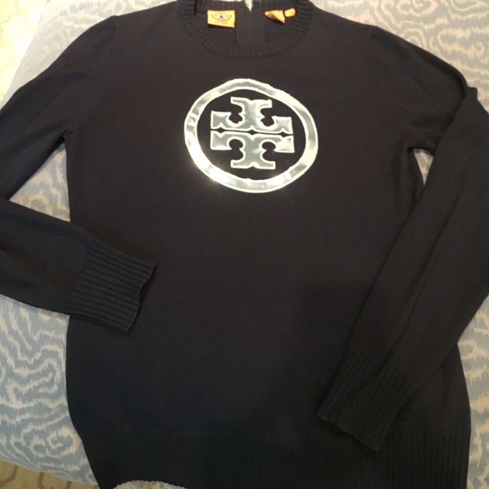 TORY BURCH LOGO SWEATER